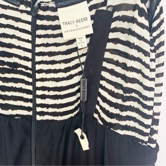 ANTHROPOLOGIE Tracy Reese Women's Brown Boho San Antonio Dress L - Picture 15 of 17